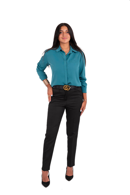 Slim Fit Pants - In Black