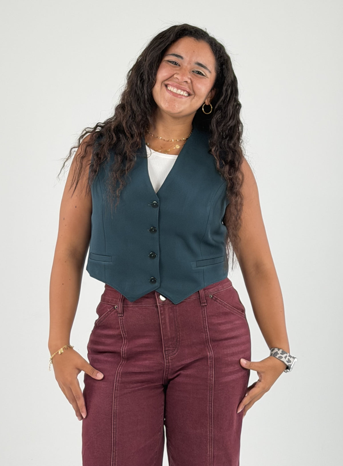 Vest In Teal