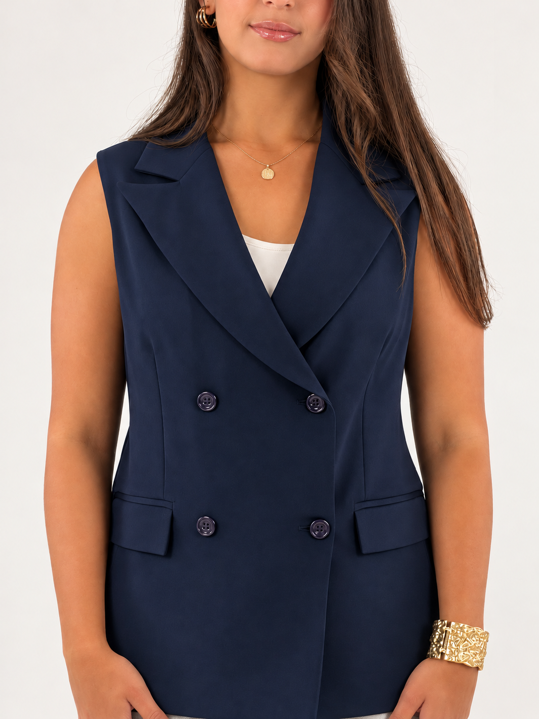 Women’s Crossover Vest – Navy