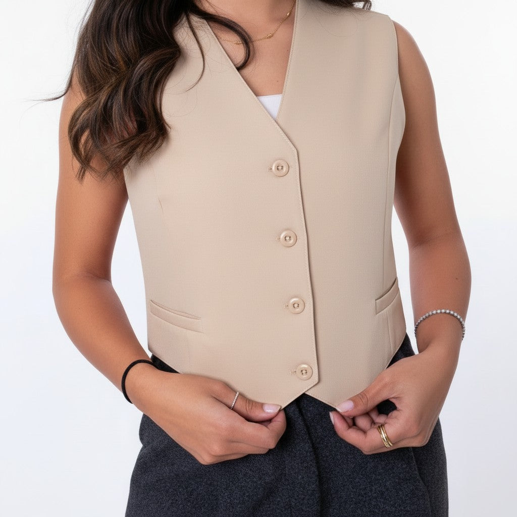 Vest - In Beige