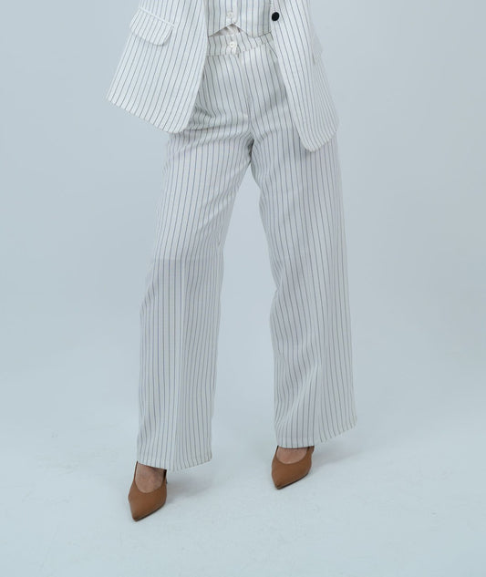 stripped linen pants