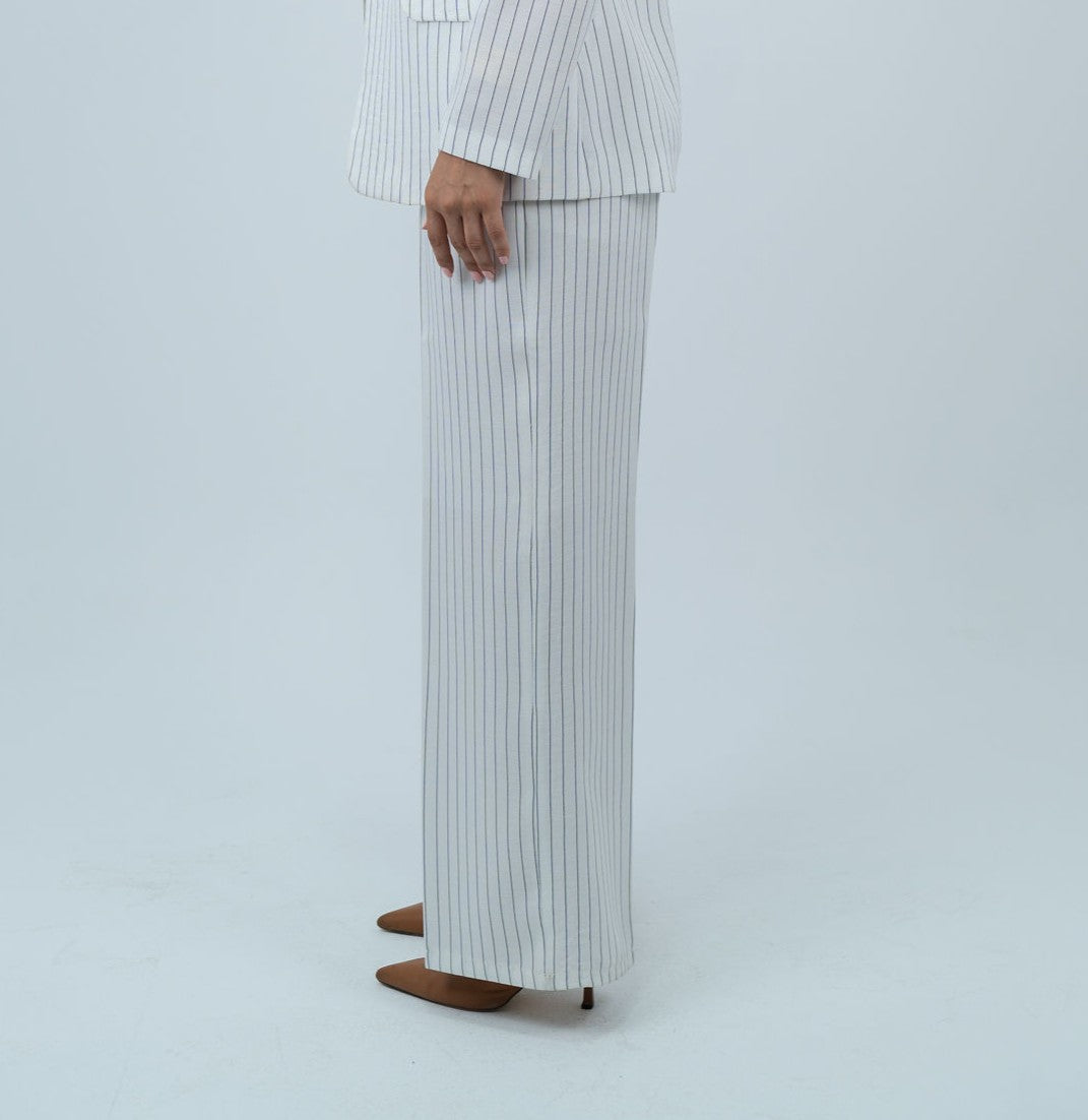 stripped linen pants