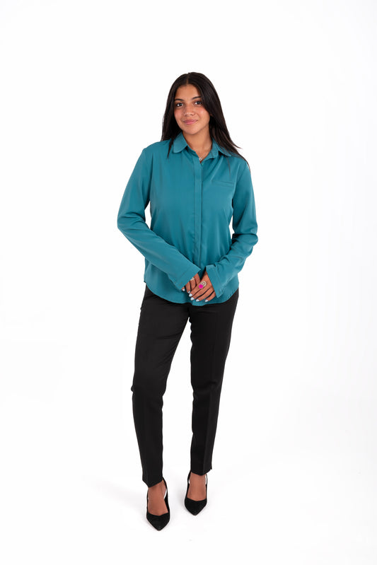 Everyday Office Shirt - In Teal