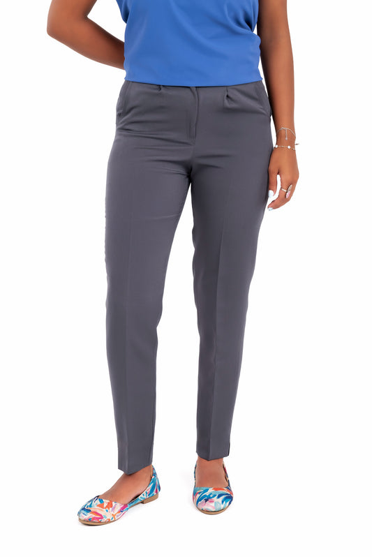 Slim Fit Pants - In Grey