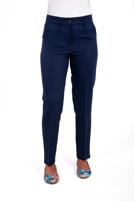 Slim Fit Pants - In Navy
