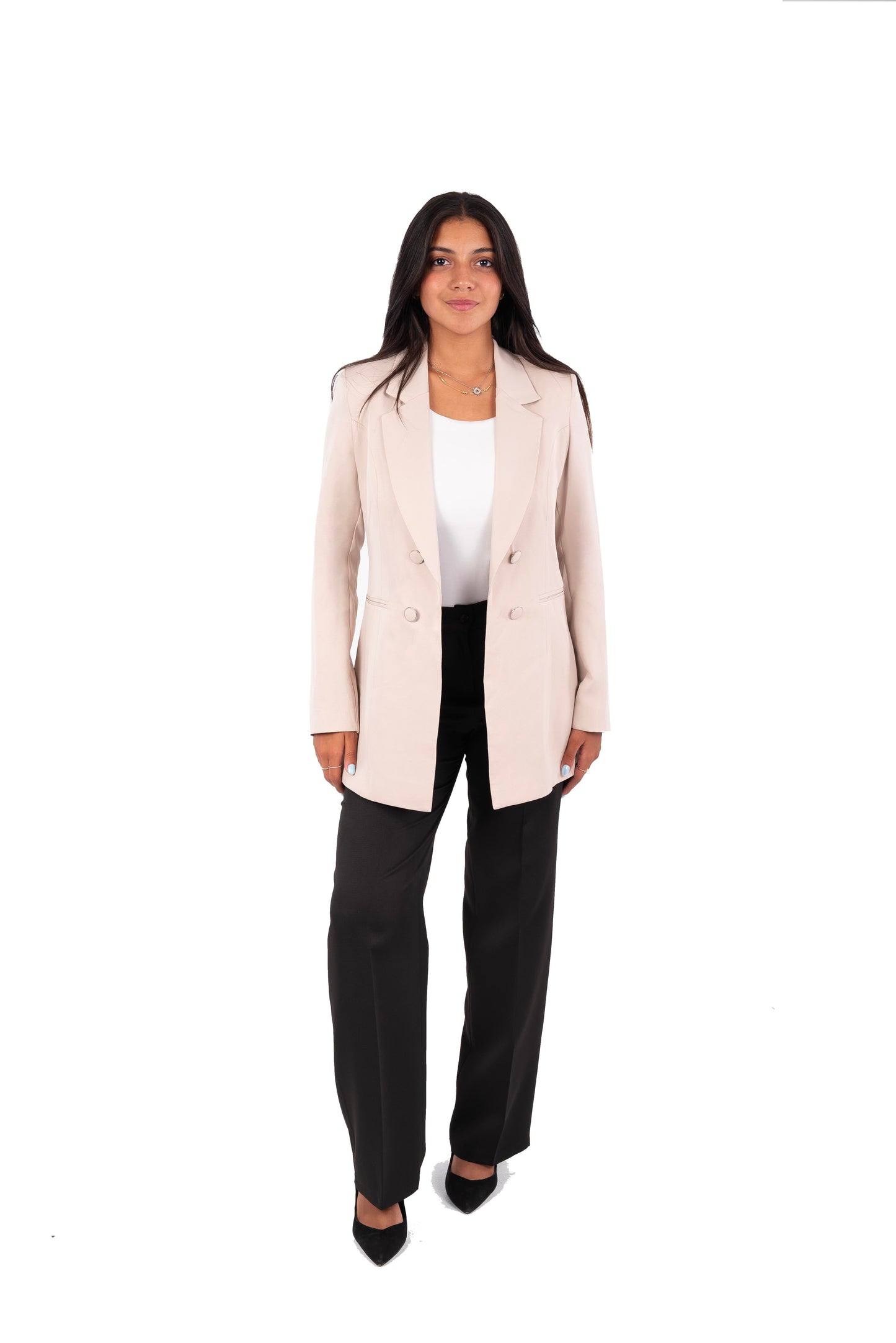 Straight Leg Pants - In Black