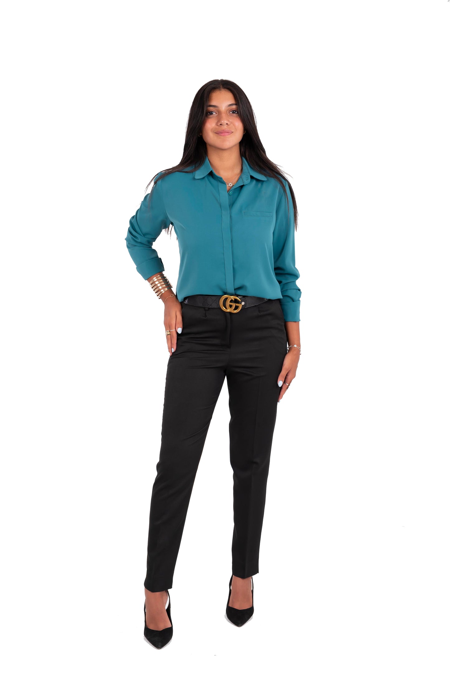Slim Fit Pants - In Black