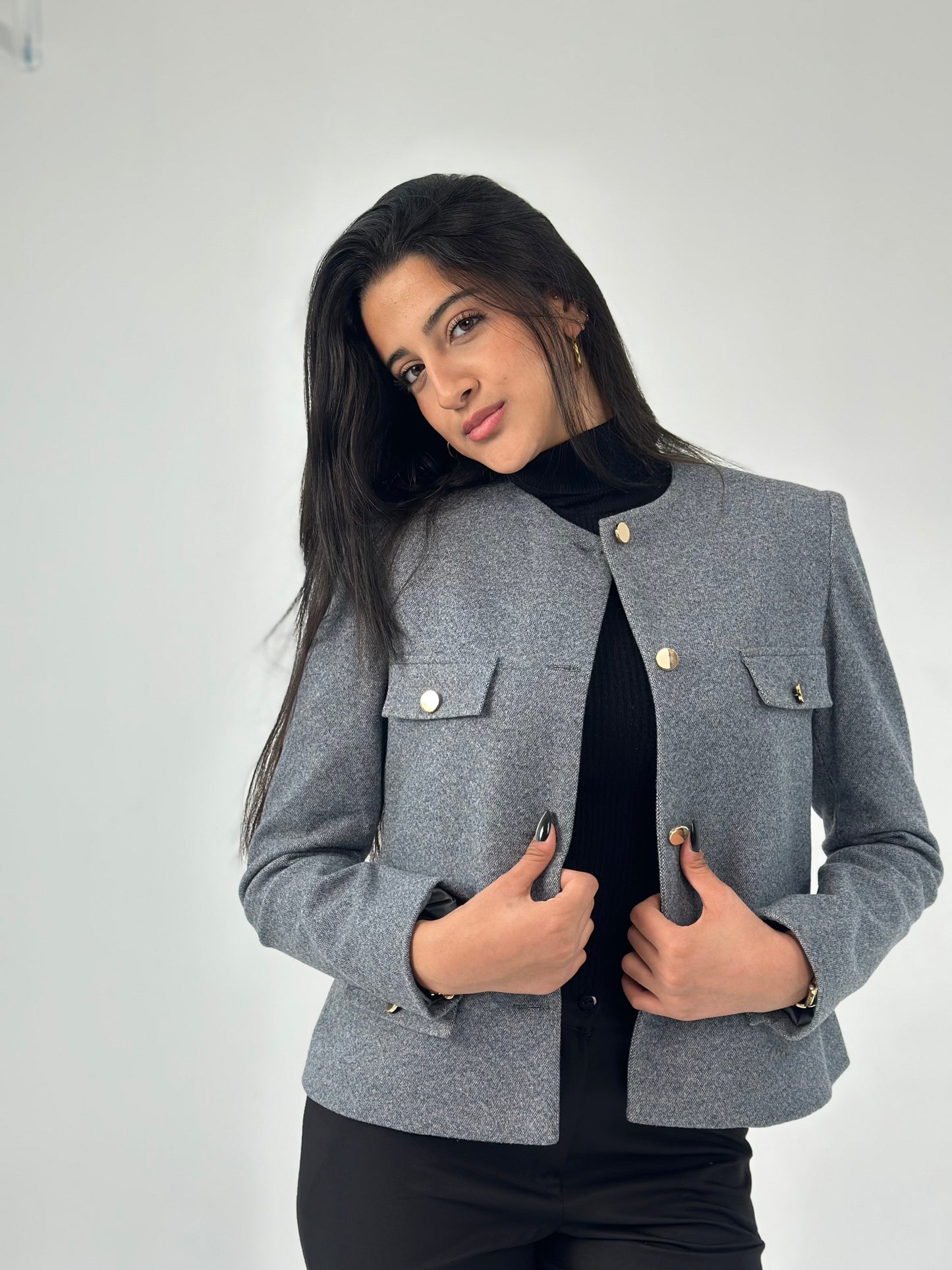 Wool Jacket - In Grey