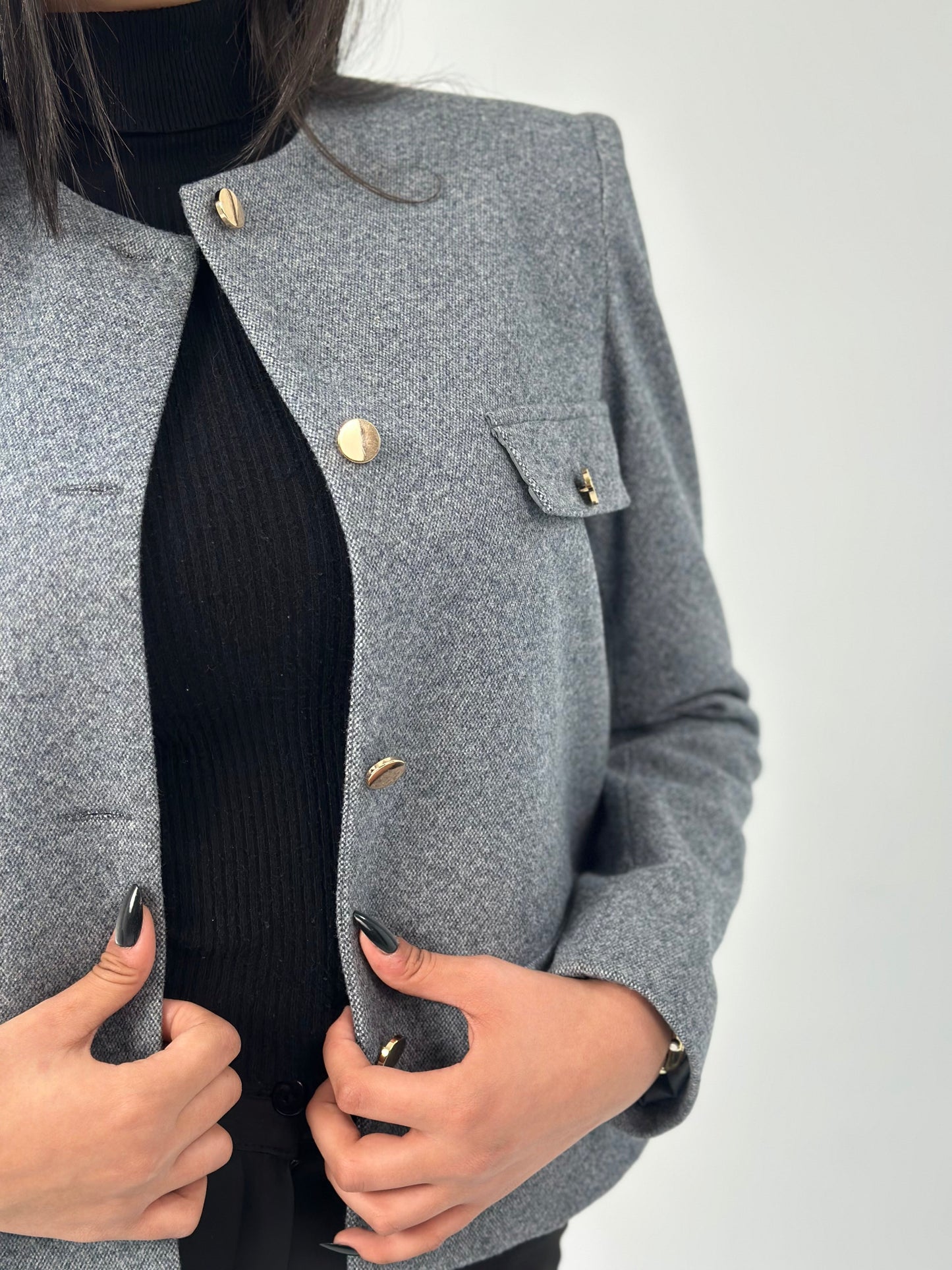 Wool Jacket - In Grey