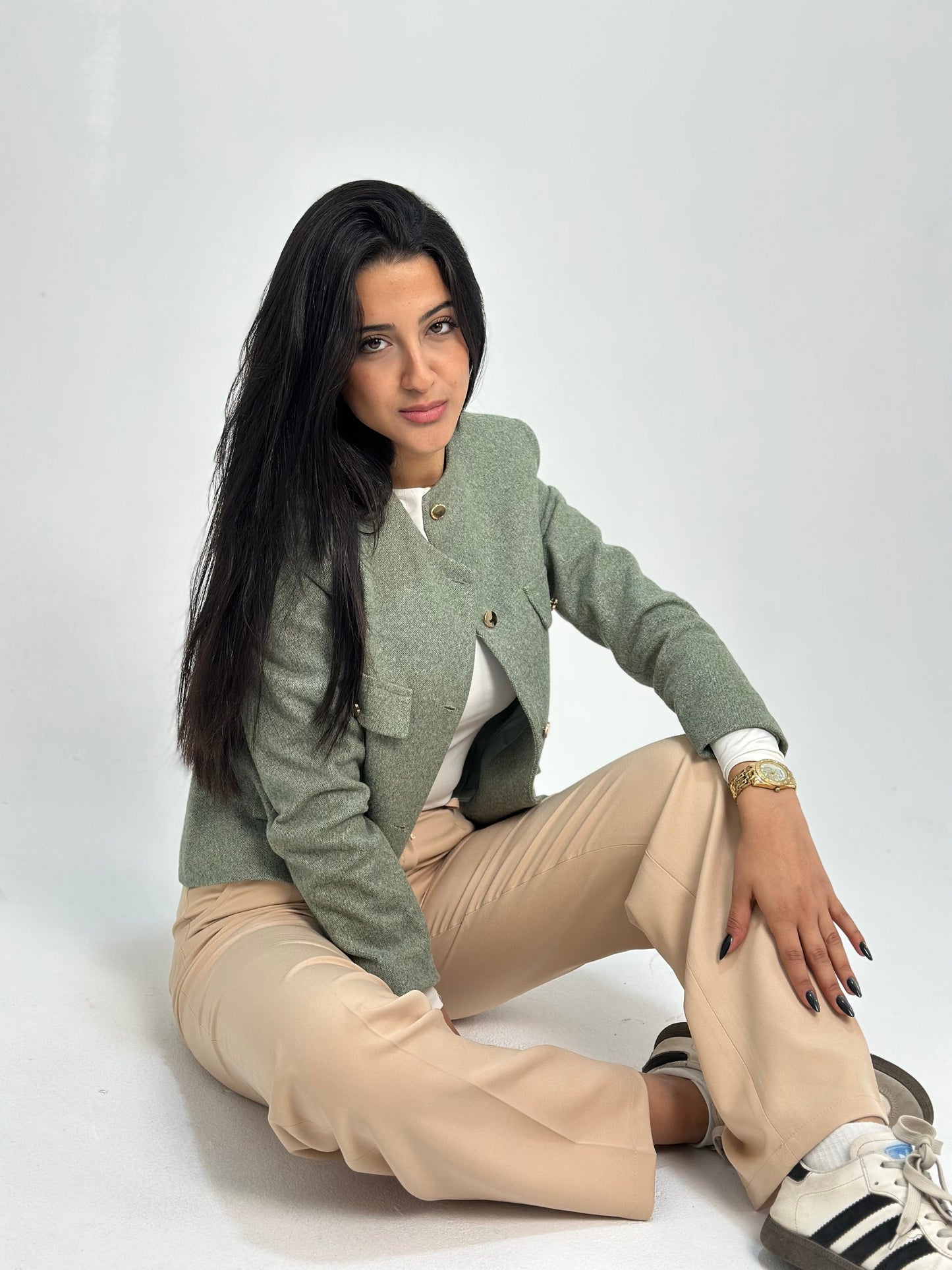Wool Jacket - In Olive