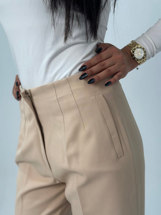 Signature Slim Fit Pants - In Deep Beige