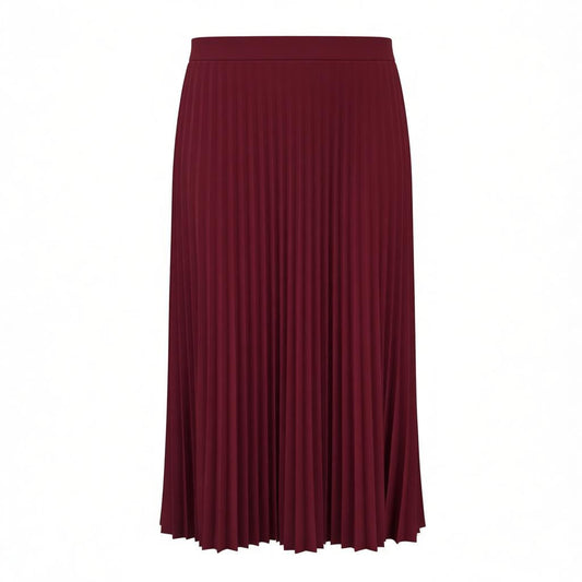 Pleated Skirt - In Burgundy